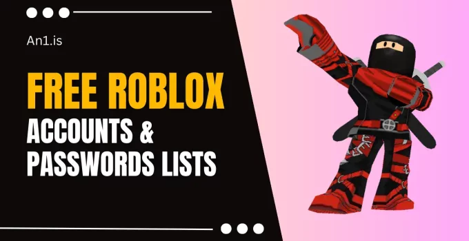 free roblox accounts and password lists